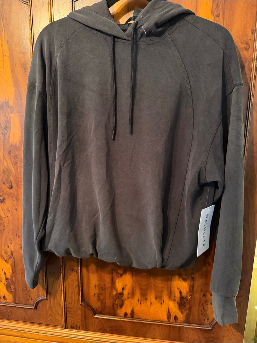 Athlete Seasoft Bubble Hem Hoodie Sz S NWT